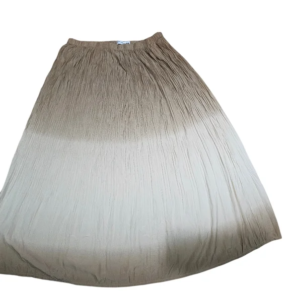 IDLF X Uniqlo Brown Ombre Crinkle Skirt XXL 2XL Ines De La Frassange - Picture 5 of 9